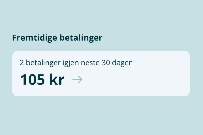 Illustrasjon av fremtidige betalinger i mobilbanken